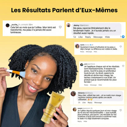 Masque de nuit à l'acide kojique et au curcuma