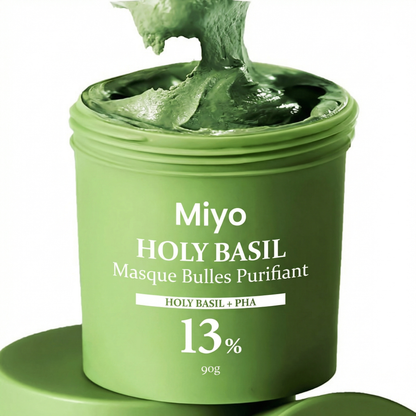 Miyo - Masque à bulles profond au basilic sacré
