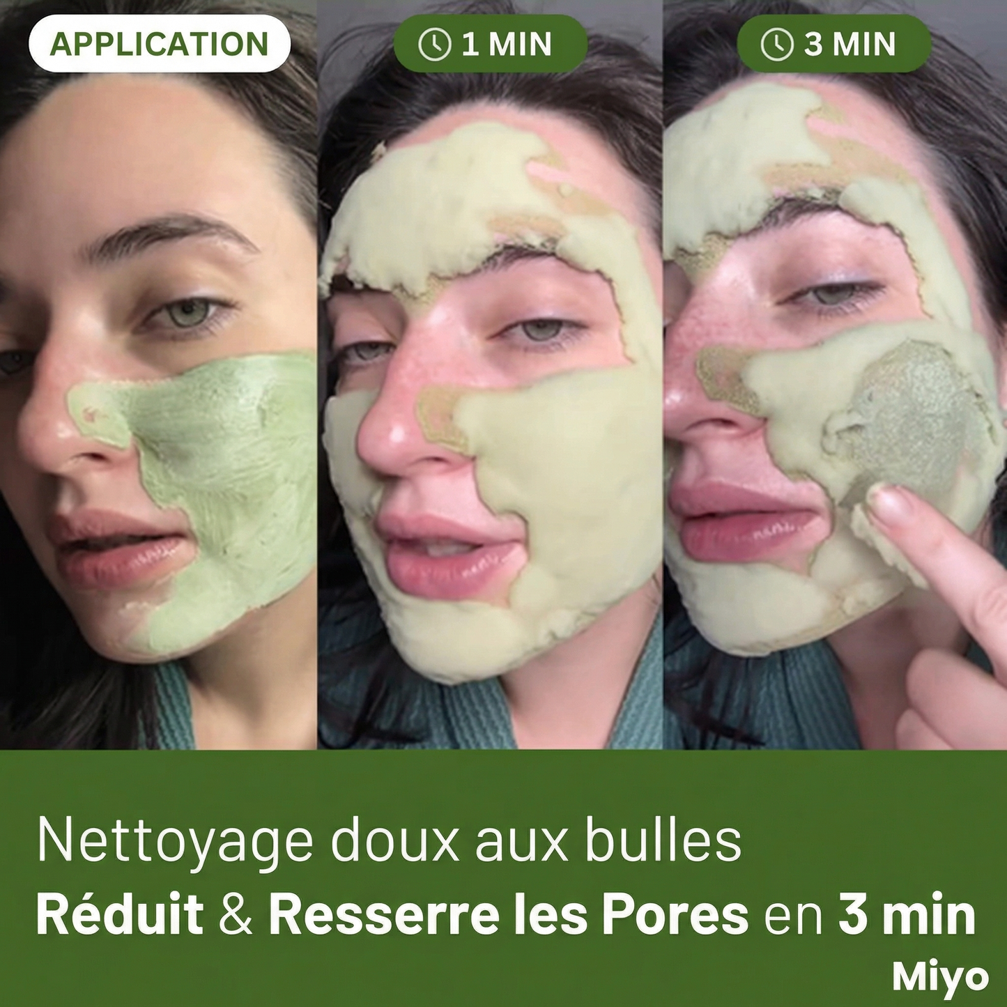 Miyo - Masque à bulles profond au basilic sacré
